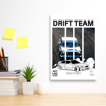 Anti Lag Autos Drift Team Poster