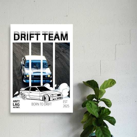 Anti Lag Autos Drift Team Poster